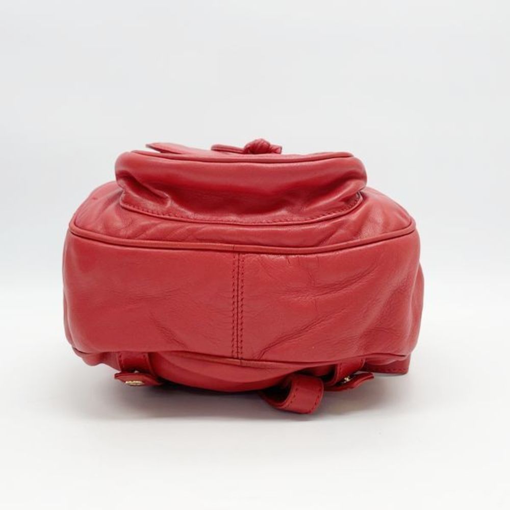 Loewe Anagram Drawstring Mini Nappa Backpack Red - image 4
